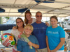 The Granger family aboard Faith in Florida